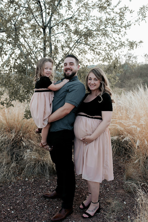 Image shows a family