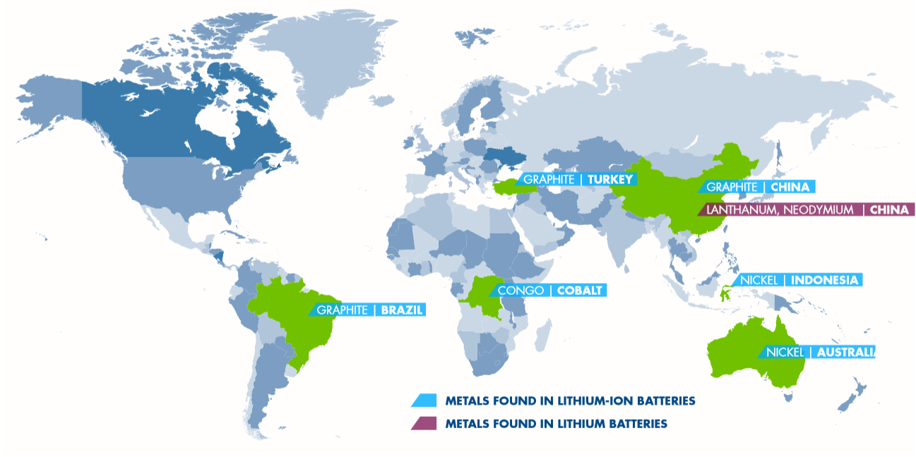 Earth-mineral-mining-locations-on-map